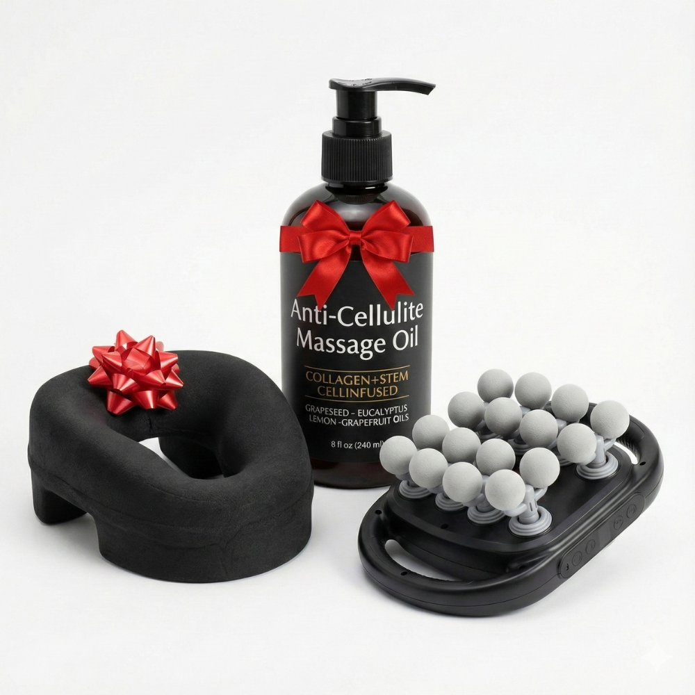 Pistola de masaje Aurum de 16 cabezales